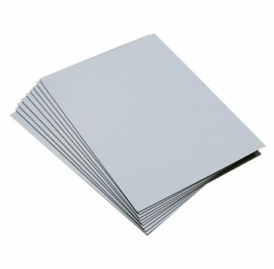 China Recycled Materials Size 1500-2450g Grade AA Single side white grey board Custom  Paper Pulp Grey Cardboard Recycled Cardboard Sheet for sale