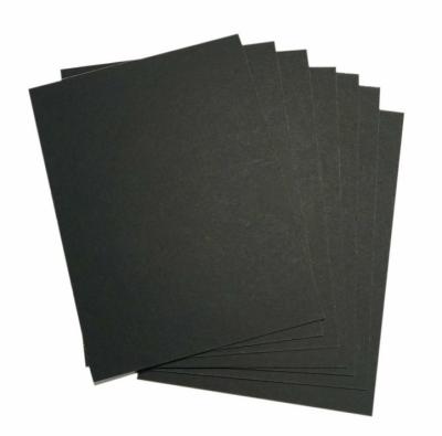 China Recycled Materials Grade AA size 1500g 2450g Single side black grey board  Thick Cardboard Grey Paperboard for sale