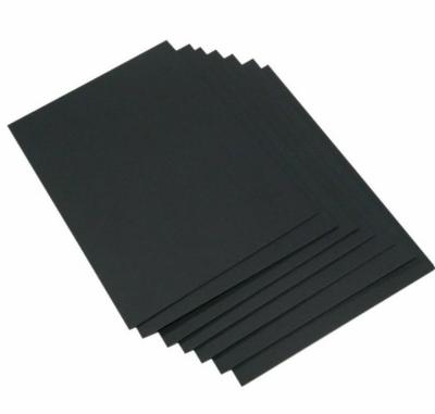 China Recycled Materials Black paper Black Paperboard Slitting 110g   Double sided High Quality Thick Black Board Paper Black Cardboard Paper Sheets for sale