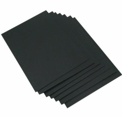 China Recycled Materials Black paper Black paper board Drum230g-300g single liningHigh Quality Virgin Pulp Black Cardboard  Duplex Board Paper sheet for sale