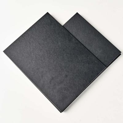 China Recycled Materials Black paper  Slitting 110g single lining Duplex Black Paper Board Packaging paper for handbag or boxes for sale