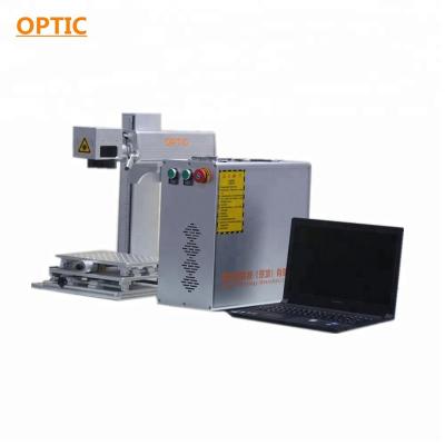 China Air Cooled TECH Gold 50W OPTICAL Portable Fiber Laser Marking Machine for sale