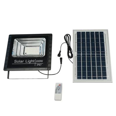 China Cheap Garden G-lights Factory Price Remote Control Waterproof Outdoor ABS Ip67 200W Led Solar Flood Light for sale