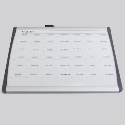 China Aluminum Dry Erase Frame Board Calender White Panel CW-1603 for sale