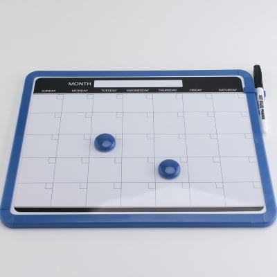 China Plastic Frame Erase Calendar Board Magnetic Note Board CW-1607 for sale