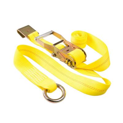 China New Polyester Goods Ratchet Webbing Tie Down Tie Down Strap Custom Cargo Heavy Duty Ratchet Strap for sale