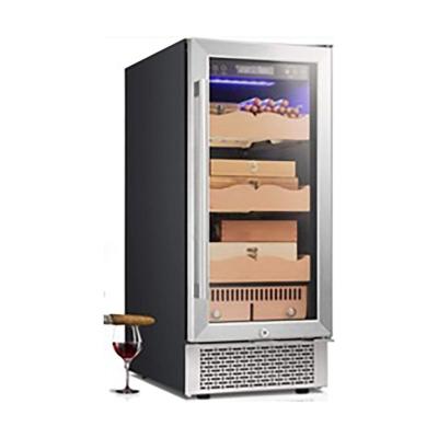 China Hot-selling popular hotel multi-function electronic temperature and humidity adjustable cigar cabinet for sale