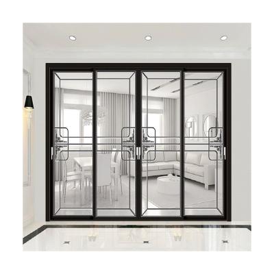 China Double Large Glass Meeting Room Sound Insulation Aluminum Sliding Door Aluminum Frame Sliding Doors for sale