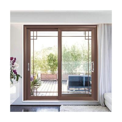 China Modern Aluminum Multi Style Customization Door Glass Slide Patio Sound Insulation Sliding Balcony Doors for sale