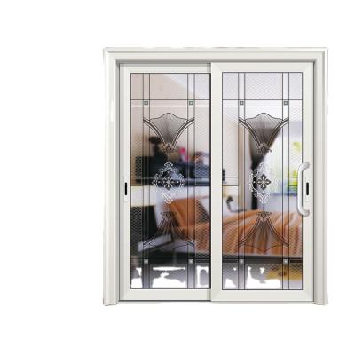 China Doubleleaf Aluminum Doors Interior Doors Glass Screen Frame Folding Glass Door for sale