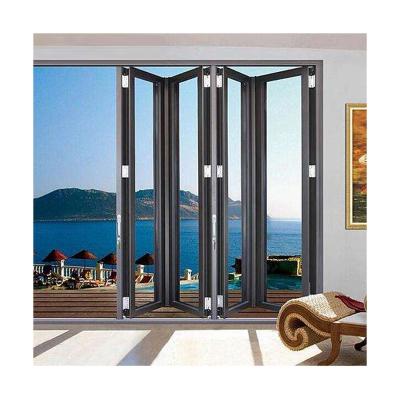 China Folding Screen Made In Kitchen Glass Patio Custom Aluminum Accordion Bi Folding Doors China Glass Folding Doors for sale