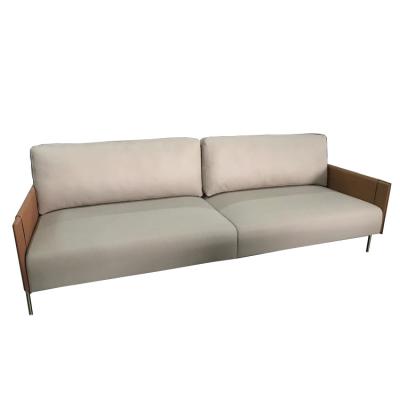 China Modern Luxury Home Furniture Sofa Metal Leg Leather Comfortable And Leisure Living Room RuikangItalian Sofa for sale