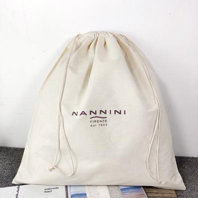 China Eco - Friendly Muslin Shoe Drawstring Dust Bag With AZO Free Certificate for sale