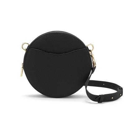 China Lady leather mini small round cross - body bag for ladies for sale