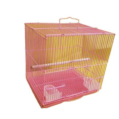 China Wholesale Basic Viable Folding Bird Rabbit Pet Indoor And Outdoor Small Animal Cage With Perch And Feeder for sale