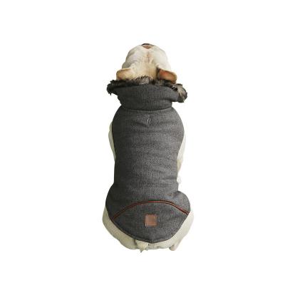 China Warm Cotton Drop Shipping Dogs Winter Coat Doggies Shear Windproof Clothes For Large Medium Small Dogs for sale