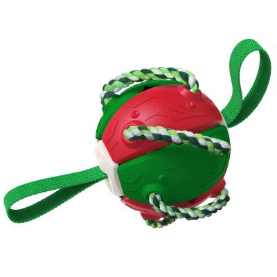 China Viable Interactive Pet Toys Dog Toy Training Balls With Rope Doggies Molar Toys For Outdoor Play for sale