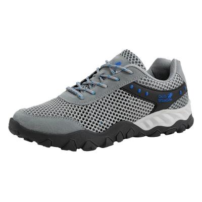 China Fashion\comfortable\durable\breathable\lit 2021 summer men mesh outdoor climbing shoes man breathable cavity the old walking wading sneakers for sale