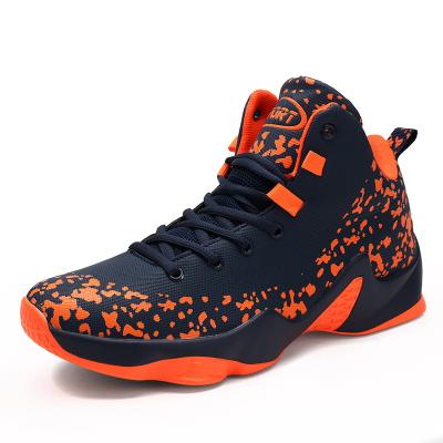 China Wholesale Fashion High Quality Hot Sale Men's High Cut Form Wear-resistance Skid Proof Ankle Basketball Shoes for sale