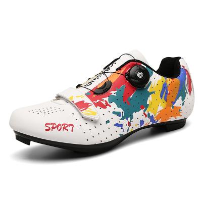 China Hot Selling Custom Logo Mens Breathable Road Bike High Quality OEM Design Bike Riding Bicycle Tour Cycling Shoes for sale