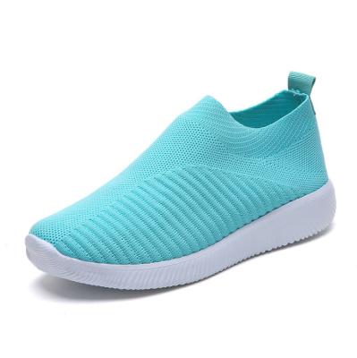 China DM Super Light Designer Fashion Trend Large Size 35-43 Sports Breathable Walking Running Shoes Outdoor Sole Sock Sneakers For Women for sale