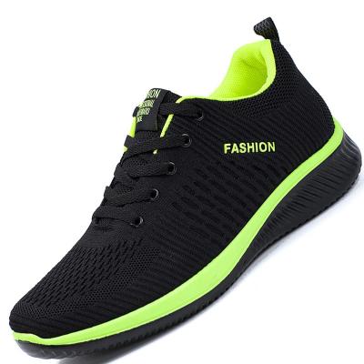 China Latest Wholesale Fashion Trend Women Casual Black Unisex Men Breathable Lightweight Outdoor Running Knitted Walking Sneaker for sale