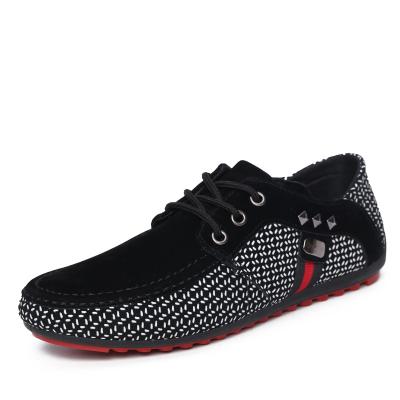 China New fashion trend spring breathable men's British casual shoes shape large lace breathable shoes for sale