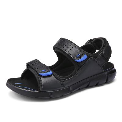 China Summer Men's Trend New Summer Men's Flat Non-slip Spring Toe Beach Sandals Open Korean Leather Outdoor Breathable Leisure Sandals Lovers for sale