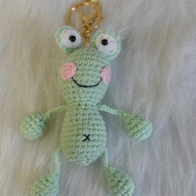 China Hand Crochet New Latest Best Selling Princess Dolls Toys Hand Crochet Doll Cartoon Tiger Rabbit Animal Frog for sale