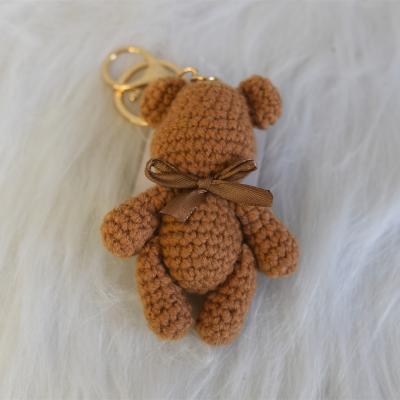 China Hand Crochet New Latest Best Selling Princess Dolls Toys Hand Crochet Cute Bear Doll for sale