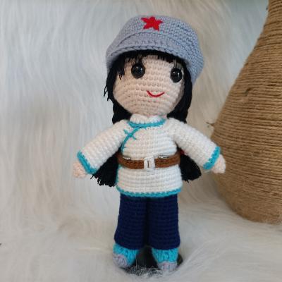 China Hand Crochet New Latest Best Selling Princess Dolls Toys Hand Crochet Cartoon Girl Doll for sale