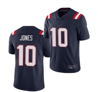 China Wholesale Antibacterial Stitched Patriot #10 Mac Jones Best Quality Embroidery American Football Jersey New England Jersey for sale