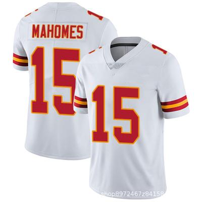 China NEW Kansas City Antibacterial Stitched Team Uniform #15 Mahomes #87 Kelce #9 Schuster Men's Chief RED Jersey American Football Tank Top for sale