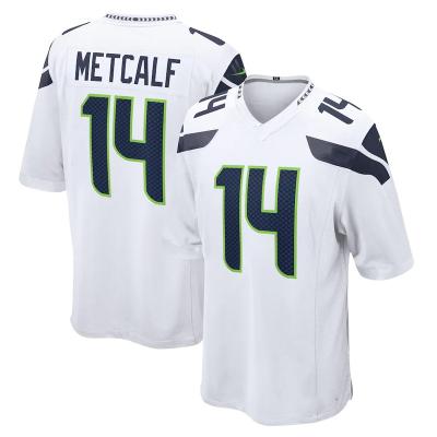 China Wholesale Antibacterial Seattle City Quilted American Football Jersey For Men's #3 WILSON #33 ADAMS #14 METCALF Players Tank Top for sale