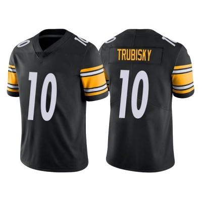 China New Team 10# TRUBISKY Pittsburgh Tank Top American Football Antibacterial Wholesale Transfer Player Tank Top for sale