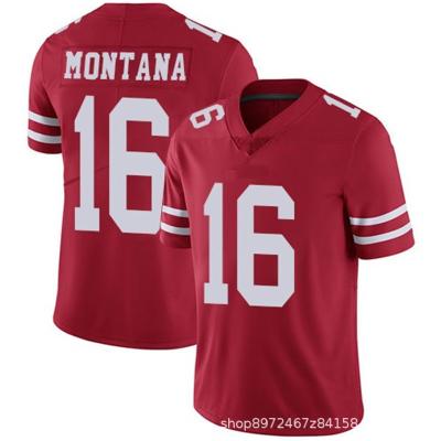 China Wholesale San Francisco 49ers Jersey #16 MONTANA Jersey #80 RICE Antibacterial Tank Top for sale