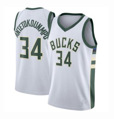 China High Quality Mens Milwaukee Black Males City #34 Giannis Antetokounmpo Stitched Basketball Jerseys S-2XL Uniforms for sale