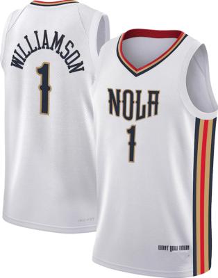 China Wholesale New Style Custom Stitched Pelican 1 Williamson 14 Ingram S-2XL New Orleans City Basketball Tank Tops Uniform for sale