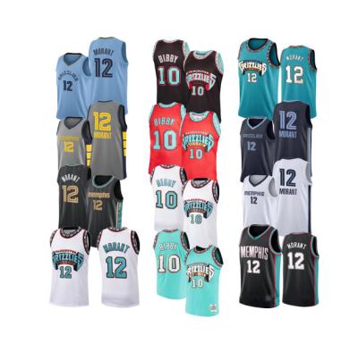 China Memphis City Basketball Jersey #12 Ja Morant Antibacterial Custom Uniforms Sports Grizzlie Wear Top Quality Men's Tank Tops for sale