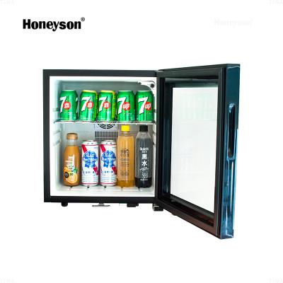 China Honeyson THERMOELECTRIC Glass Door Hotel Room Mini Bar Fridge-Malaysia Supplier for sale