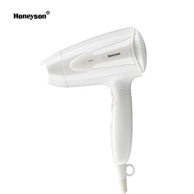 China Honeyson Quality Foldable Warm White Foldable Hotel Handle Full Head Hair Dryer for sale