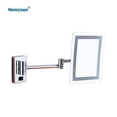 China 2-Face Honeyson Wall Mounted Hotel Enlargement Make Up Vanity Mirror Lighted for sale