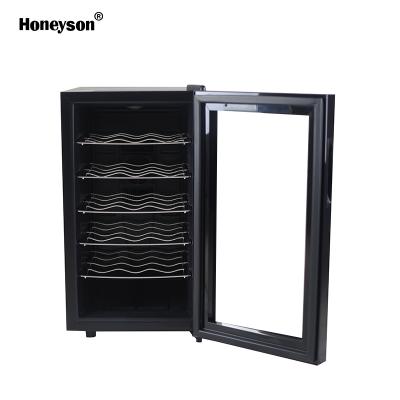 China Honeyson Commercial Wine Fridge Cooler Cooler Bottle 18bottles 48L for sale