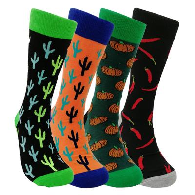 China Artistic Style Sporty Creative Men's Handsome Fun Cotton Stockings Casual Happy Socks for sale