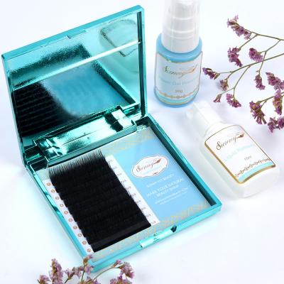 China Double Layer Private Label Ultra-soft Volume Two Layer Eyelash Extension for sale