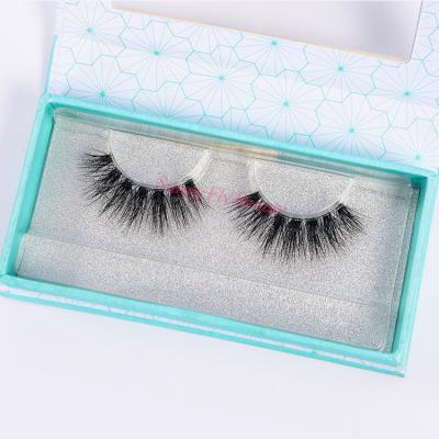 China 100% Real 3d Mink Fur Strip False Eyelashes Comfortable Transparent Nude Strip for sale