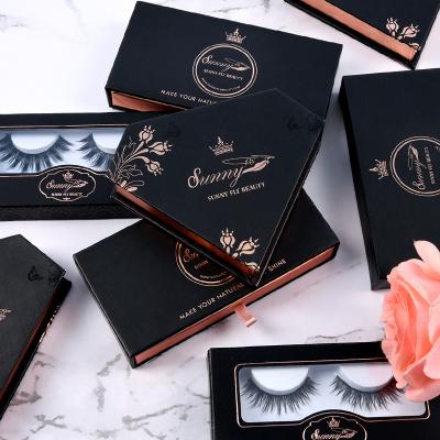 China Luxury Handmade Strip False 3d Mink Makeup False Eyelashes Without Natural Fur Strip for sale