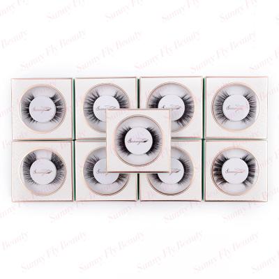 China Direct Selling Natural Fake Transparent Nude Tape 3 Pairs Synthetic Eye Lashes for sale