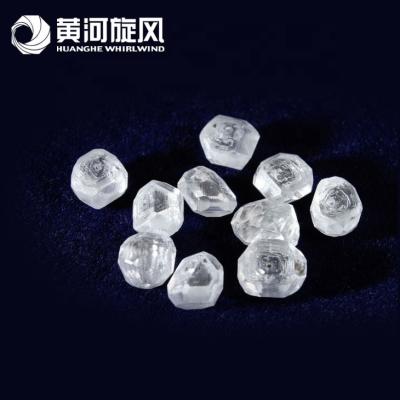 China 1 quilate encima de precios sintéticos crecidos laboratorio blanco áspero sin cortar del diamante áspero del diamante del CVD de HPHT por quilate en venta