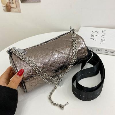 China Bulk Wholesale Handbags Black Top Fashion Chain Designer Brand GENUINE LEATHER Luxury Leather Handbag With Handle for sale